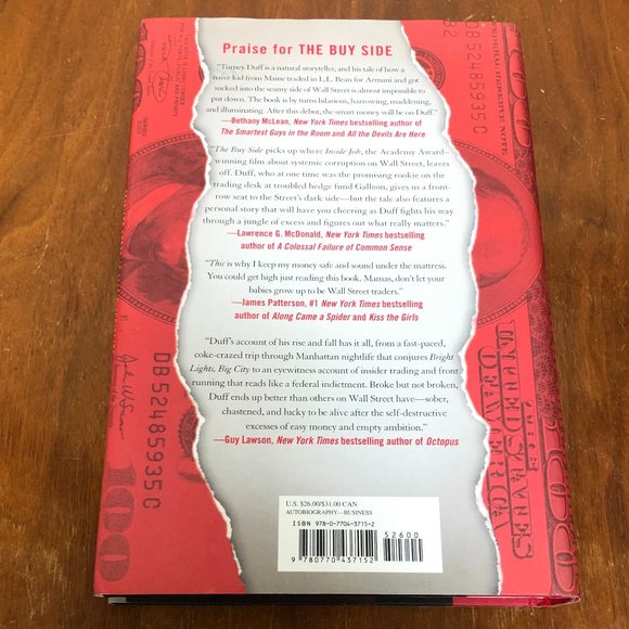 2/$15Non-Fiction: The Buy Side.A Wall Street Trader's Tale of Spectacular Excess - Picture 2 of 2